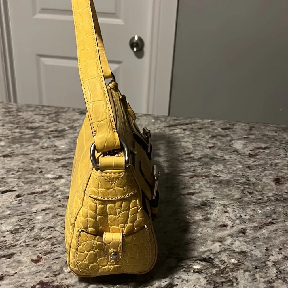 Dooney & Bourke Yellow Satchel - Picture 5 of 11